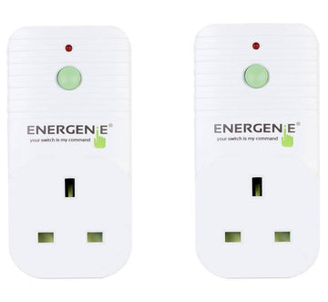 Energenie 13A Remote Controlled Mains Sockets, 240V 50Hz, Pack of 2 (Amazon Container Product as it is, No Warranty, No Guarantee, No Return, No Exchange) - Imported from UK